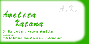 amelita katona business card